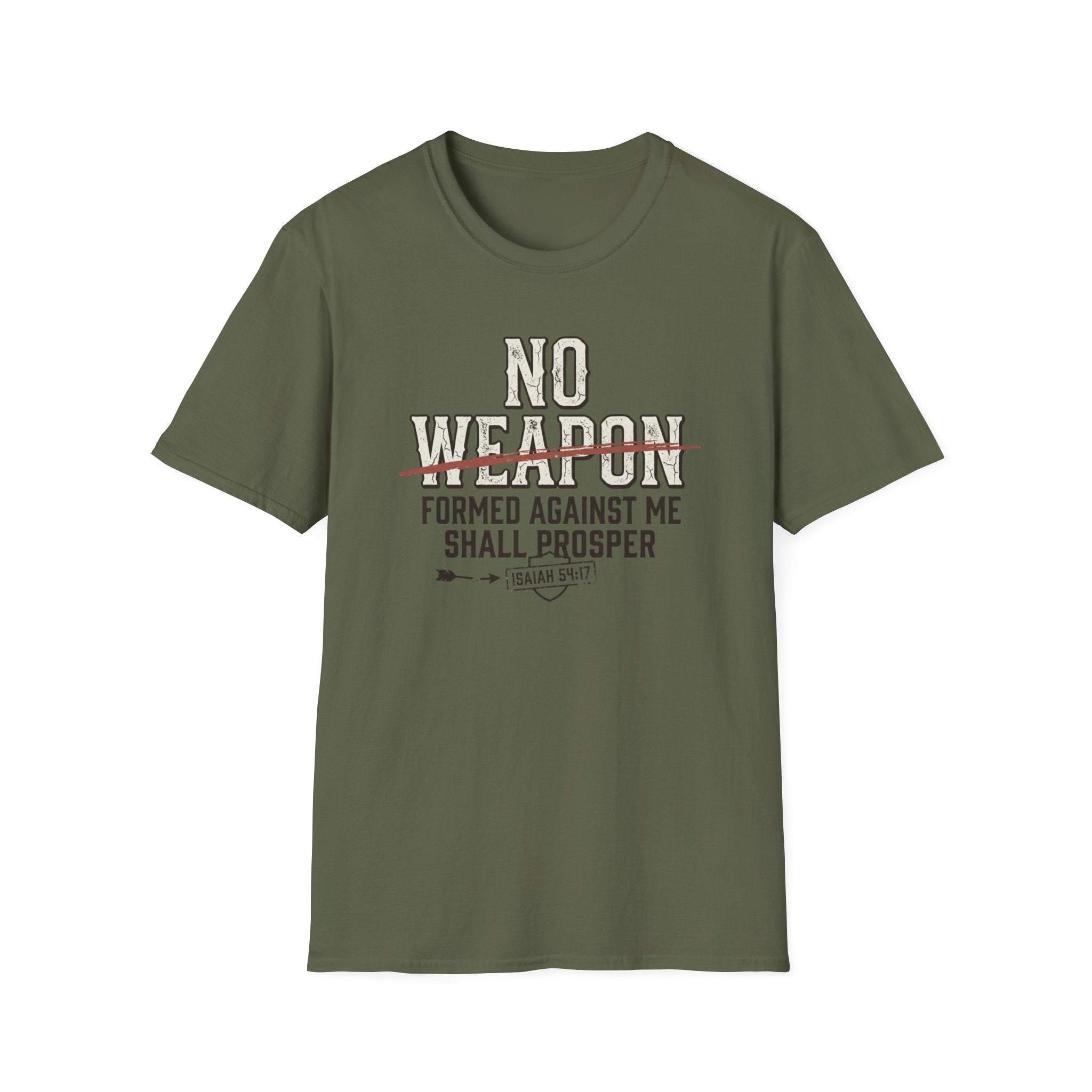 No Weapon Formed Against Me Shall Prosper T-Shirt